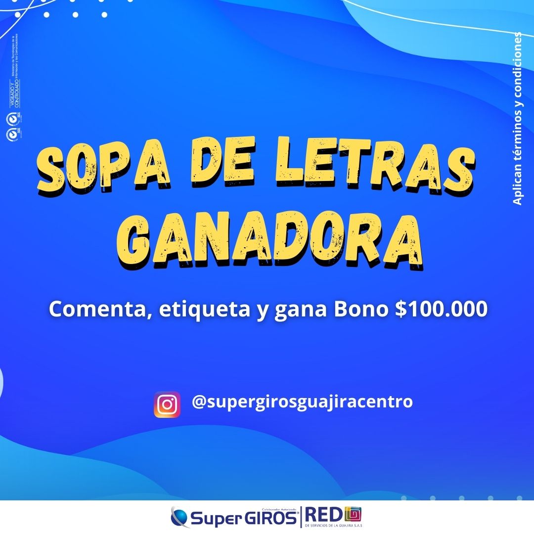 Sopa de Letras Ganadora